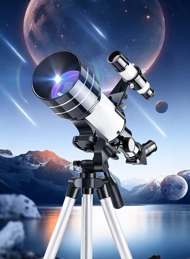Univer Tang Telescope for Adults & Kids, Extendable stand For 70mm Aperture Astronomical Refractor Telescopes for Astronomy Beginners (15X-150X), 300mm Portable Telescope - Image 5